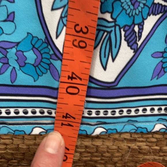 Caftan Muu Muu Long House Dress Blue Spandex sz XL - Picture 13 of 13